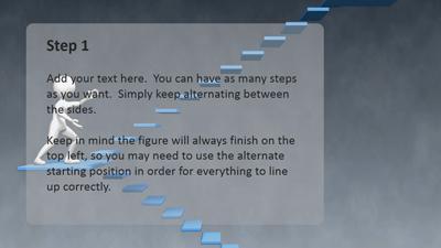 Slide 2 layout from the Steps To Success Theme for PowerPoint presentation deck.