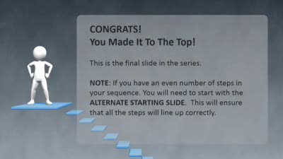 Slide 3 layout from the Steps To Success Theme for PowerPoint presentation deck.