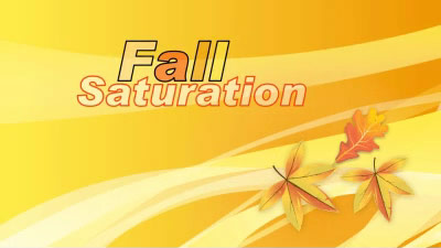 Fall Saturation PowerPoint Template layout preview.