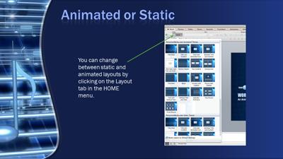 Slide 3 layout from the Blue Musical Notes presentation deck.