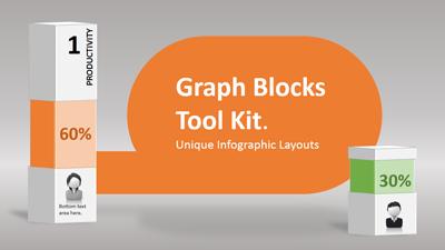 Graph Blocks PowerPoint Template layout preview.