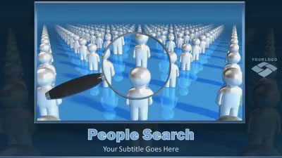 Slide 1 layout preview from the People Search deck, optimized for corporate facility safety compliance.