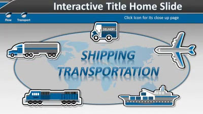 Shipping Transportation Icon Tool Kit PowerPoint Template layout preview.