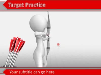 Target Practice PowerPoint Template layout preview.