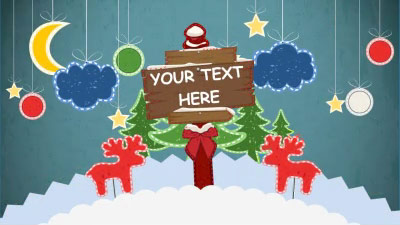 Paper Holiday PowerPoint Template layout preview.