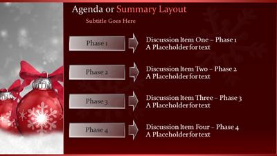 Slide 3 layout from the Ornament Winter Wonderland presentation deck.