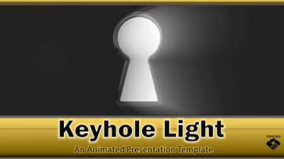 Keyhole Light PowerPoint Template layout preview.