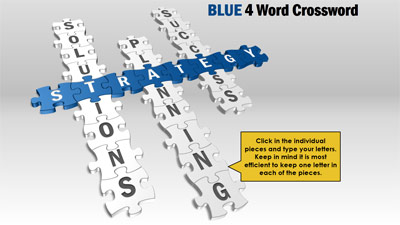 Slide 2 layout from the Puzzle Crossword presentation deck.