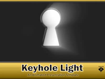 Keyhole Light PowerPoint Template layout preview.