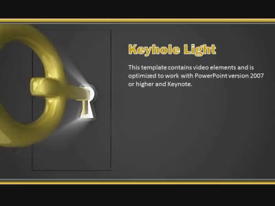 Slide 3 layout from the Keyhole Light presentation deck.