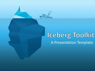 Iceberg PowerPoint Template layout preview.