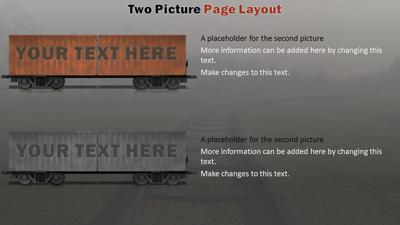 Slide 3 layout from the Train Freight Transport PowerPoint Theme presentation deck.