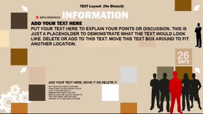 Slide 3 layout from the Infographic Stencil presentation deck.