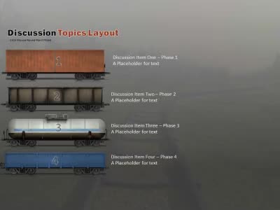 Slide 4 layout from the Train Frieght Transport presentation deck.
