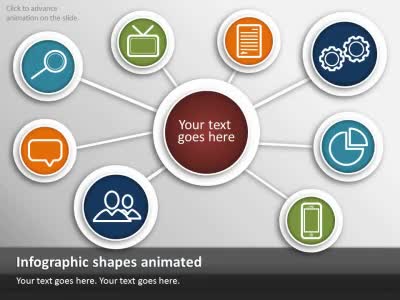 Slide 3 layout from the Simple Icon Infographics presentation deck.