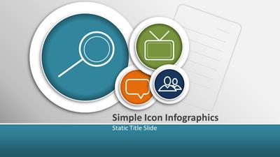 Slide 2 layout from the Simple Icon Infographics presentation deck.