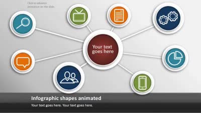 Slide 3 layout from the Simple Icon Infographics presentation deck.