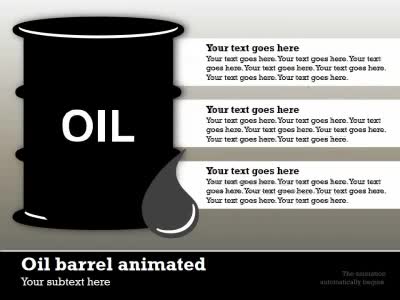 Slide 2 layout from the Oil Industry Infographic presentation deck.