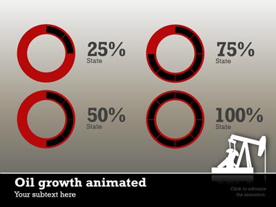 Slide 4 layout from the Oil Industry Infographic presentation deck.