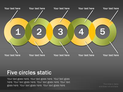 Slide 4 layout from the Circle Charts presentation deck.