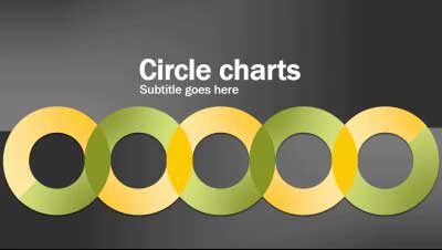 Circle Charts PowerPoint Template layout preview.