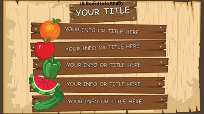 Slide 3 layout from the Farmer's Market PowerPoint Theme presentation deck.
