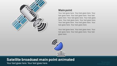 Slide 3 layout from the Broadcast Communications presentation deck.