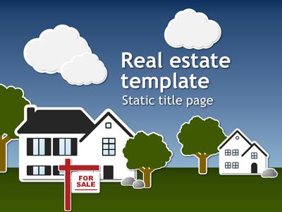 Real Estate Template PowerPoint Template layout preview.