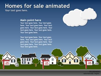 Slide 3 layout from the Real Estate Template presentation deck.