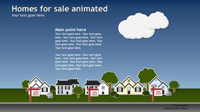 Slide 3 layout from the Real Estate Template presentation deck.