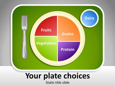 Your Plate Choices PowerPoint Template layout preview.