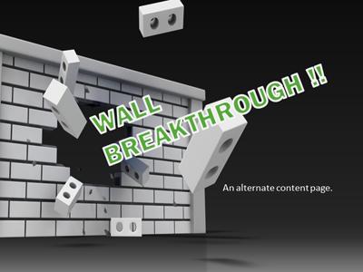 Slide 2 layout from the Breaking Through Walls presentation deck.