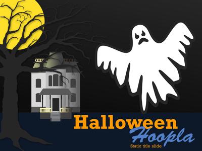 Halloween Hoopla PowerPoint Template layout preview.