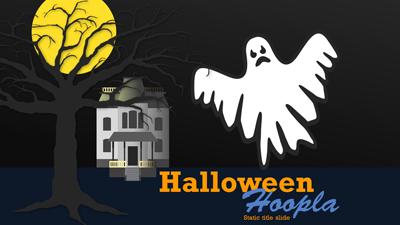 Halloween Hoopla PowerPoint Template layout preview.