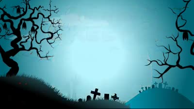 Graveyard Creeps PowerPoint Template layout preview.