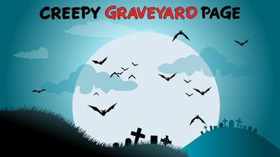 Slide 2 layout from the Halloween Graveyard Creeps PowerPoint Template presentation deck.