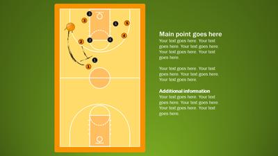 Slide 3 layout from the Basketball Playbook presentation deck.