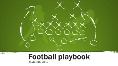 Football Playbook PowerPoint Template layout preview.