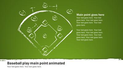 Slide 3 layout from the Baseball Playbook presentation deck.