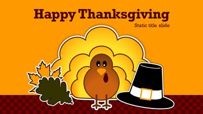Slide 1 layout preview from the Turkey Day deck, optimized for seasonal marketing campaigns.