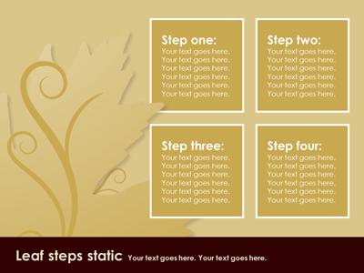Slide 4 layout from the Falling Leaves presentation deck.