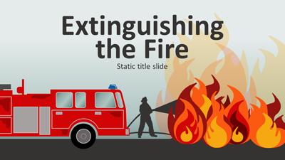 Slide 2 layout from the Extinguishing The Fire presentation deck.