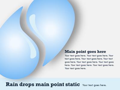 Slide 4 layout from the Rain Drops presentation deck.