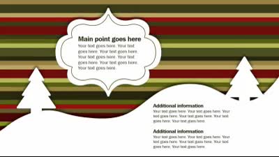 Slide 3 layout from the Holiday Whimsy presentation deck.