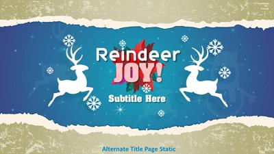 Slide 2 layout from the Reindeer Joy presentation deck.