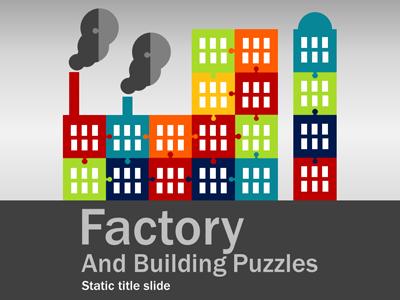 Slide 2 layout from the Factory Puzzles presentation deck.