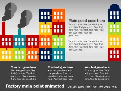 Slide 3 layout from the Factory Puzzles presentation deck.