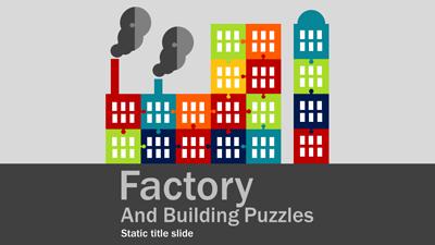 Slide 2 layout from the Factory Puzzles presentation deck.