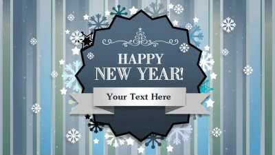 Winter Lines PowerPoint Template layout preview.