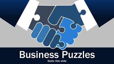 Slide 2 layout from the Business Puzzles presentation deck.